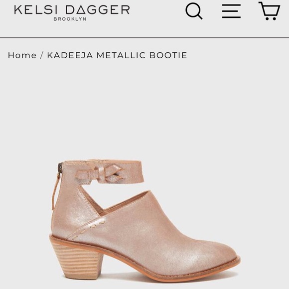 Kelsi Dagger Shoes - Keli Dagger Metallic Bootie
